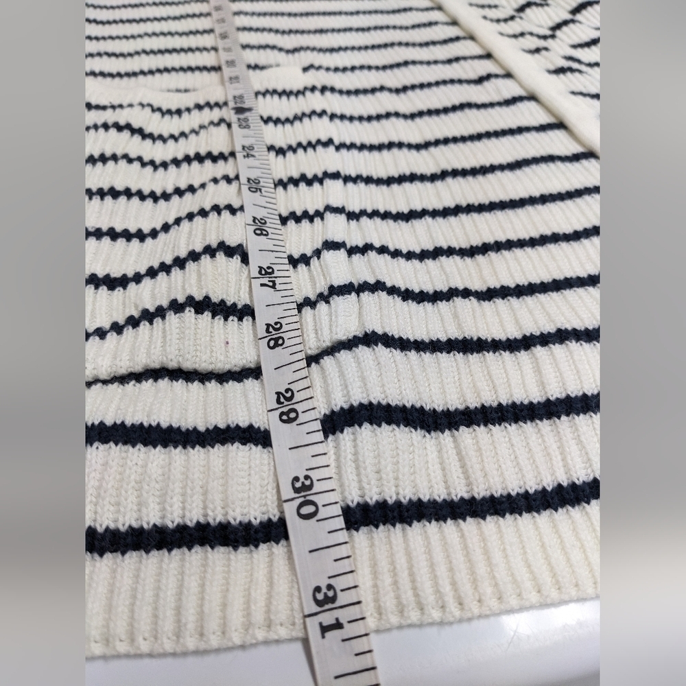 Roots women's stripe open front cardigan size S - Picture 10 of 13